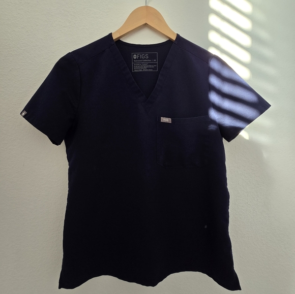 Figs Catarina Scrub top XS Navy Core color - Picture 1 of 4